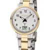 REGENT Damenuhren-Damenuhr Funk bicolor Gliederband FR258