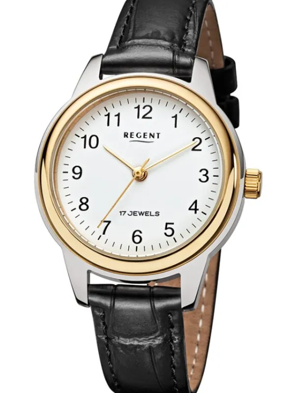 REGENT Damenuhren-Damenuhr Handaufzug 32 mm bicolor F1568
