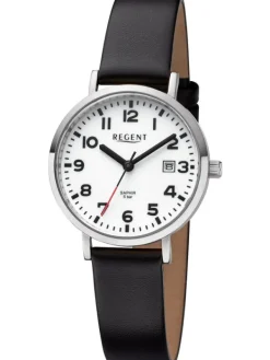 REGENT Damenuhren-Damenuhr Quarz Leder BA-790