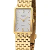 REGENT Damenuhren-Damenuhr Titan eckig goldf. Gliederarmband F1344
