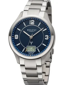 REGENT Herrenuhren-Funk Solar Titan Herren BA-714