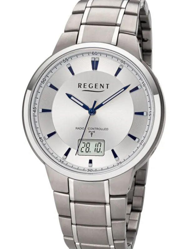 REGENT Herrenuhren-Funk Titan 42 mm FR268