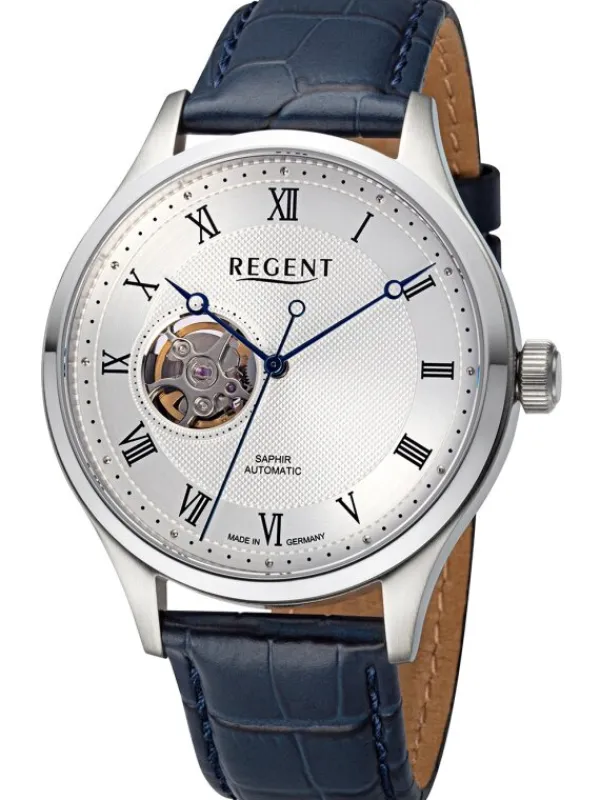 REGENT Herrenuhren-Herrenuhr Automatik Unruh 42 mm GM-2215