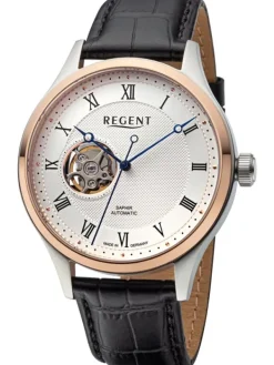 REGENT Herrenuhren-Herrenuhr Automatik Unruh 42 mm bicolor GM-2217