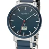 REGENT Herrenuhren-Herrenuhr Funk Stahl Keramik Blau FR-254