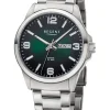 REGENT Herrenuhren-Herrenuhr Gliederband 20 bar grün F1529