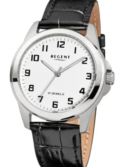 REGENT Herrenuhren-Herrenuhr Handaufzug 39 mm weiß F1570