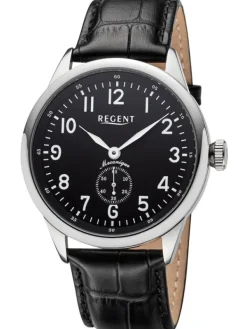 REGENT Herrenuhren-Herrenuhr Handaufzug 43 mm schwarz GM-2201