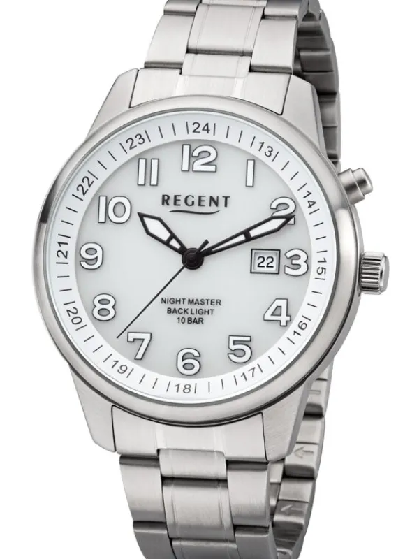 REGENT Herrenuhren-Herrenuhr mit Licht F1187