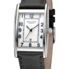 REGENT Herrenuhren-Herrenuhr Quarz eckig Leder F1518