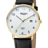 REGENT Herrenuhren-Herrenuhr Quarz Limited Edition goldf. GM-2303