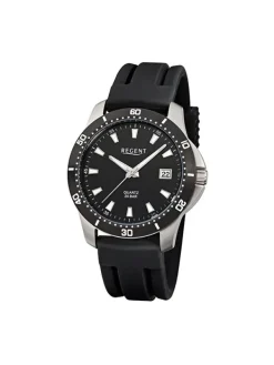 REGENT Herrenuhren-Herrenuhr Quarz Sport schwarz F-911