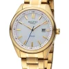 REGENT Herrenuhren-Herrenuhr Solar goldf. Gliederarmband F1542