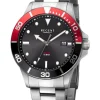 REGENT Herrenuhren-Herrenuhr Tauchen Solar mit Rot F1543
