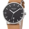 REGENT Herrenuhren-Herrenuhr Titan Leder braun F1232