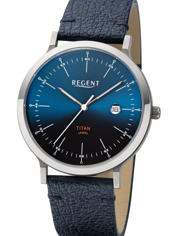 REGENT Herrenuhren-Titan vegan BA-701