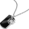 Save Brave Halsketten + Collier-Kette Northstar Windrose schwarzer Onyx SBN-NORTHSTAR-POLAR