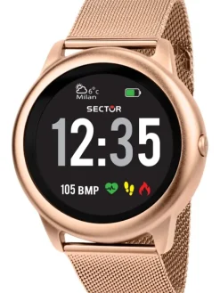 SECTOR Smartwatches | Herrenuhren-01 SMART 46 mm RG MESH BAND R3251545501