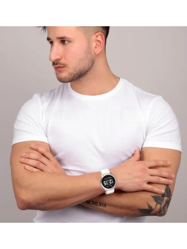 SECTOR Smartwatches | Herrenuhren-01 SMART 46 mm WHITE STRAP R3251545502