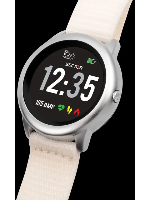 SECTOR Smartwatches | Herrenuhren-01 SMART 46 mm WHITE STRAP R3251545502