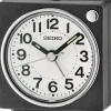 SEIKO Wecker + Co.-Wecker, mit Schlummerfunktion, Quarzuhrwerk, rechteckig, anthrazit QHE196K