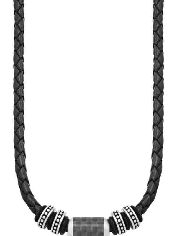 s.Oliver Halsketten + Collier-Herren Halsschmuck Leder 2026107