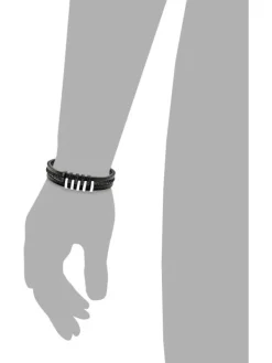 s.Oliver Armbänder-Herren Leder-Armband 9025510