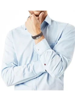 s.Oliver Armbänder-Herren Leder-Armband, Edelstahl 2022621