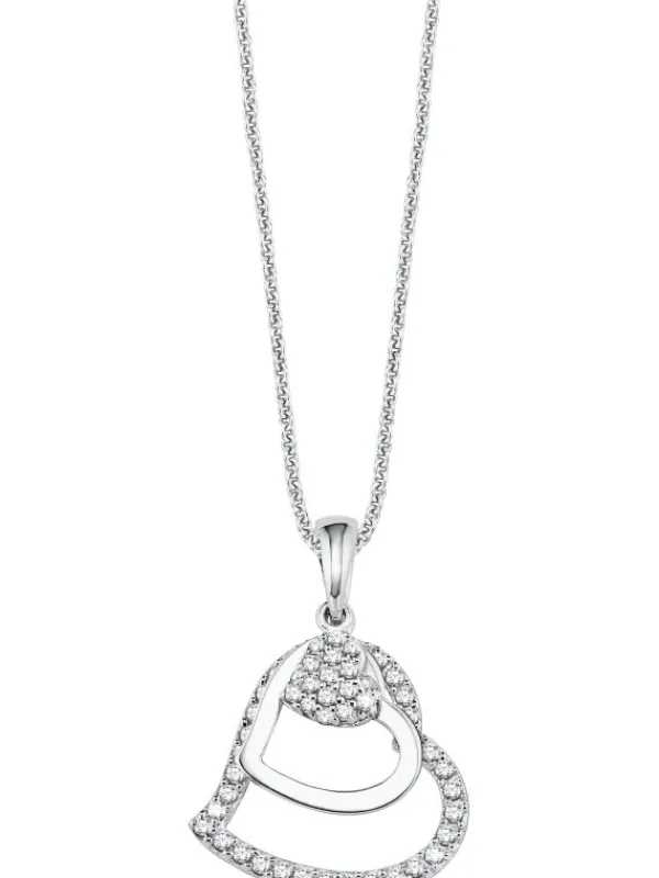 s.Oliver Halsketten + Collier-Silber 925,Halsschmuck,42/45cm,Herz 9082575
