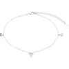 s.Oliver Fußkettchen-Silber 925,Sommerschmuck,Rundanker 2034572
