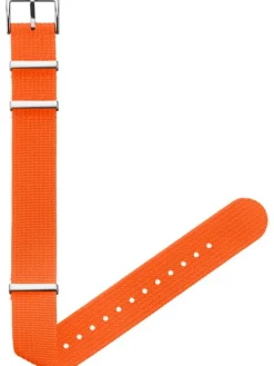 STERNGLAS Uhrenarmbänder | Zubehör-Field 20 mm signalorange, silber poliert S03-FI02