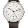 STERNGLAS Herrenuhren-HAMBURG AUTOMATIK Leder Braun Retro S02-HH10-VI11
