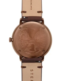 STERNGLAS Herrenuhren-HAMBURG blau bronze S01-HH27-VI17