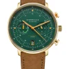 STERNGLAS Herrenuhren | Damenuhren-HAMBURG Chrono Edition Vintage Band Wildleder S01-HCV22-WL02