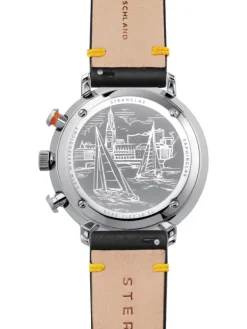 STERNGLAS Herrenuhren-HAMBURG Chrono REGATTA Band Vintage S01-HC36-VI22