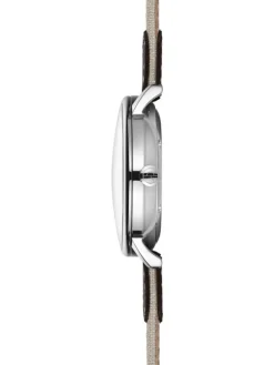 STERNGLAS Herrenuhren | Damenuhren-LUMATIK beige silber Band Nylon S02-LM26-NY06