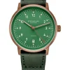 STERNGLAS Herrenuhren | Damenuhren-LUMATIK Edition Bronze grün bronze Band Nylon grün S02-LMR19-NY07