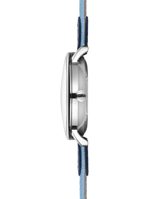 STERNGLAS Herrenuhren | Damenuhren-LUMATIK hellblau silber Band Nylon S02-LM17-NY05
