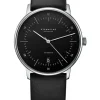 STERNGLAS Herrenuhren | Damenuhren-NAOS Automatik schwarz Leder S02-NA03-PR07