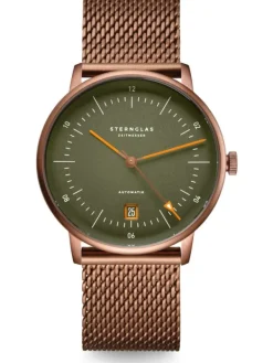STERNGLAS Herrenuhren | Damenuhren-NAOS AUTOMATIK Edition Bronze Milanaise S02-NAR19-MI11