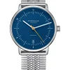 STERNGLAS Herrenuhren | Damenuhren-NAOS Automatik blau-orange Band SuperSlim S02-NA45-ME08