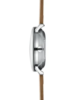 STERNGLAS Herrenuhren | Damenuhren-NAOS Automatik schwarz Leder hellbraun S02-NA03-PR01
