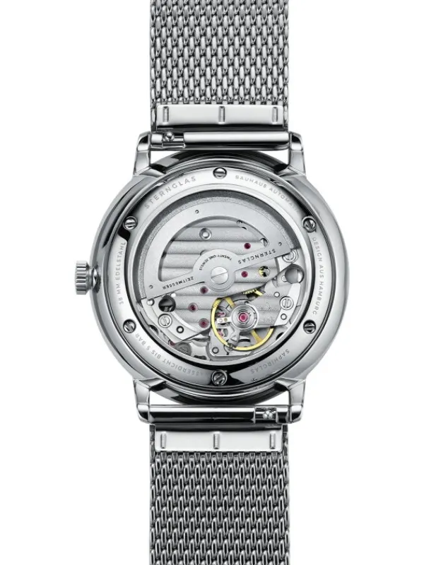 STERNGLAS Herrenuhren | Damenuhren-NAOS Automatik Milanaise schwarz S02-NA03-MI04