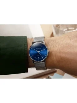 STERNGLAS Herrenuhren | Damenuhren-NAOS Automatik Milanaise Blau S02-NA06-MI04