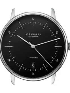 STERNGLAS Herrenuhren | Damenuhren-NAOS Automatik schwarz Leder S02-NA03-PR07