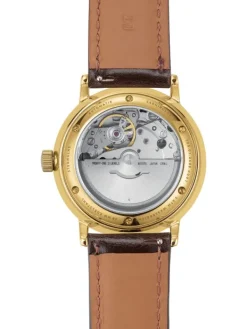STERNGLAS Herrenuhren | Damenuhren-NAOS Automatik dunkelgrün gold Band Bridle dunkelbraun S02-NA22-BR01