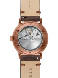 STERNGLAS Herrenuhren | Damenuhren-NAOS Automatik Bronze Alabaster 38mm Band Vintage mokka S02-NA42-VI17