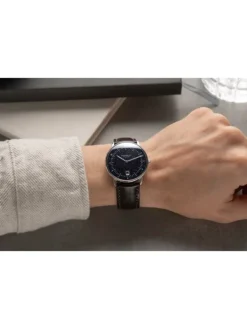 STERNGLAS Herrenuhren | Damenuhren-NAOS Edition Aventurin dunkelblau Bridle dunkelbraun S01-NAN40-BR03