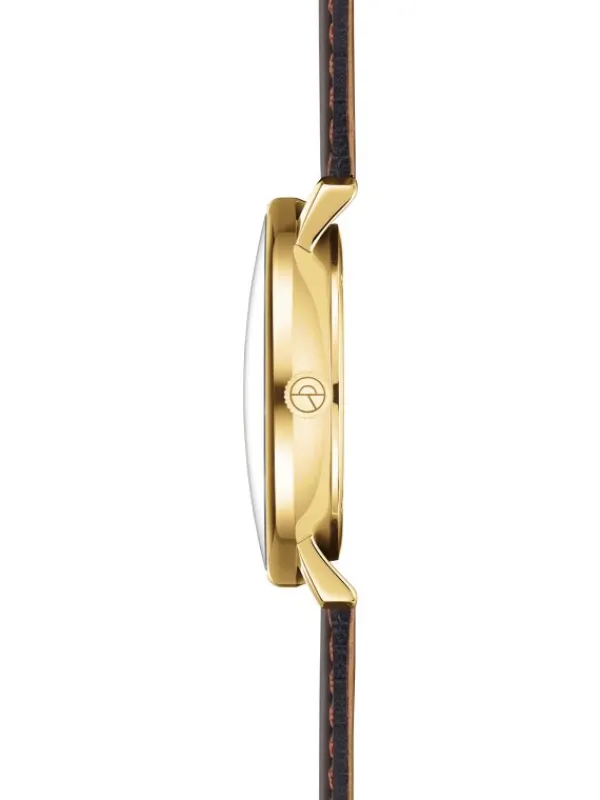 STERNGLAS Herrenuhren | Damenuhren-NAOS Edition Aventurin dunkelgrün gold Band Bridle dunkelbraun S01-NAN41-BR01