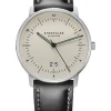 STERNGLAS Herrenuhren | Damenuhren-NAOS Großdatum alabaster Band schwarz S01-NAG26-BR02